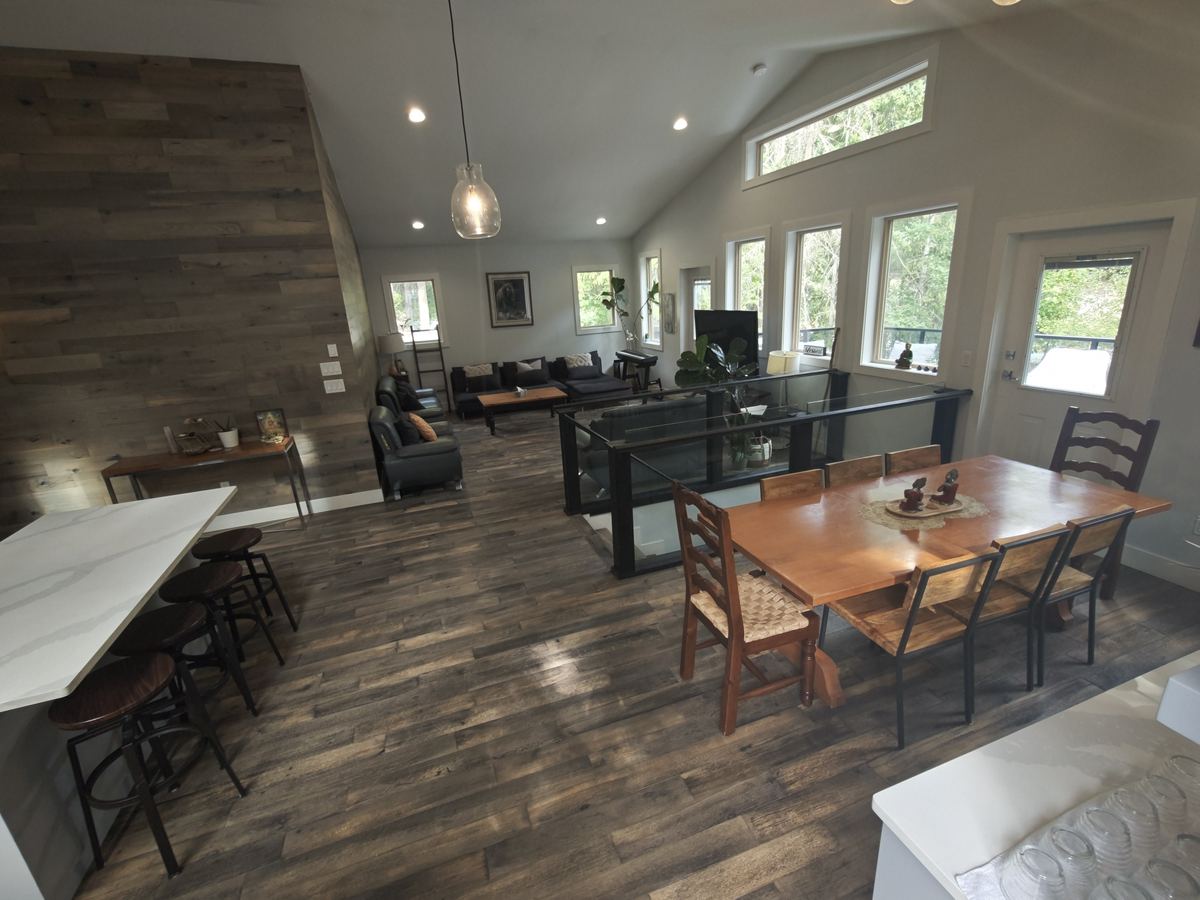 Dining table in the great room